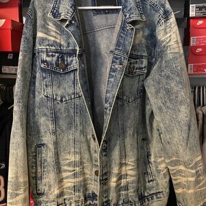 Reason Stylish Blue Denim Jacket Size XL